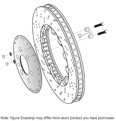 thumbnail image 2 of RPS Hawk 250 Front Brake Rotor – Standard Carb Model, OEM #HS250Y-A.100029.03, New Repackaged 2 of 5